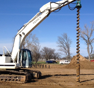 ABI Excavator Mounted Auger, Excavator Mounted Augers, Excavator Mounted Auger drilling rig