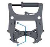 modular arms for pile driving