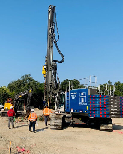 Pre-Drilling Sheet Piling