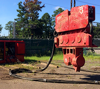 Vibratory Pile Driver Extractor Systems by PVE | Steel