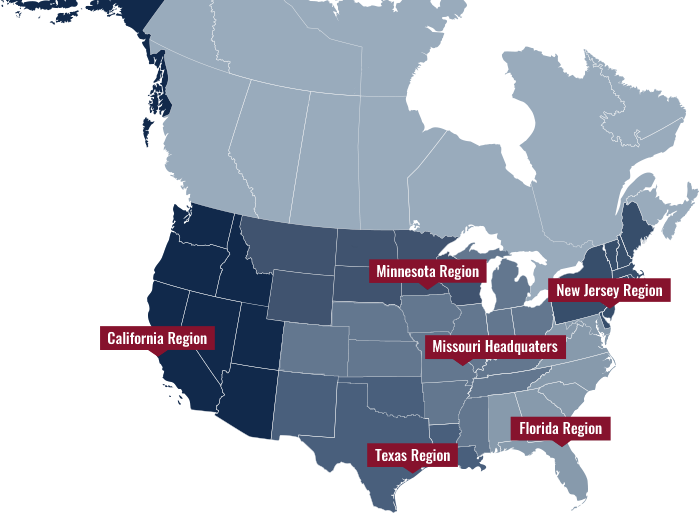 Map of North America